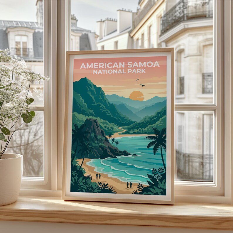 American Samoa Poster - South Pacific Coast Wall Art