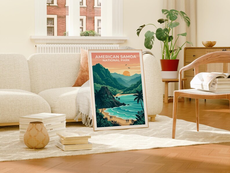 American Samoa Poster - South Pacific Coast Wall Art