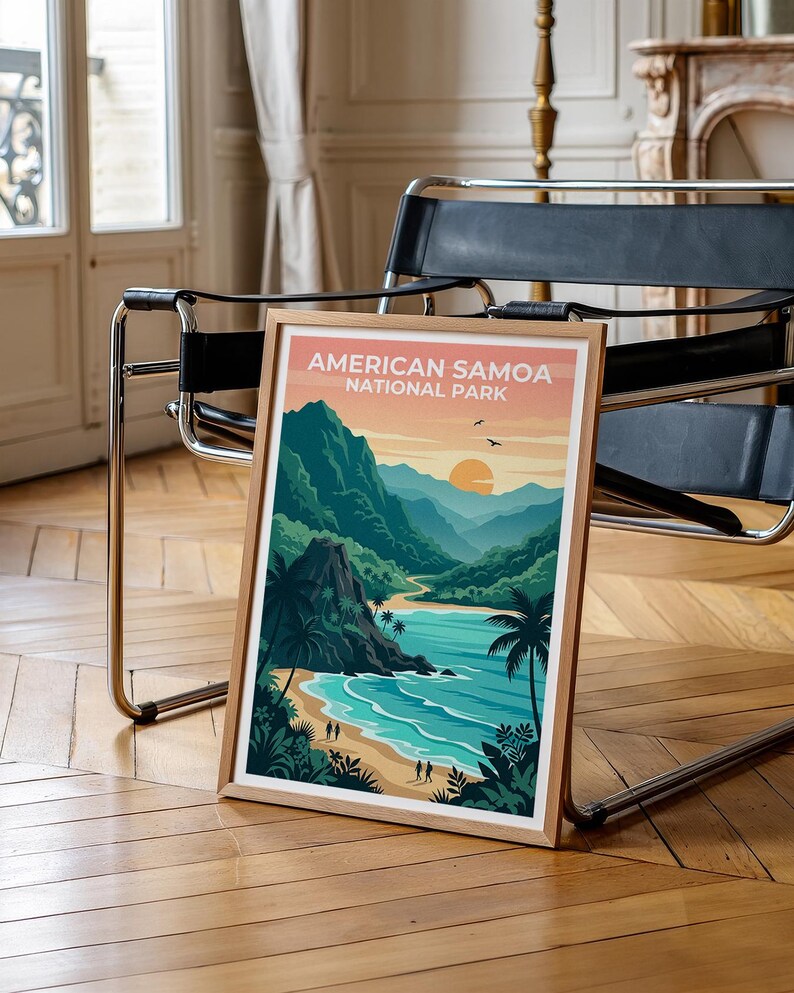 American Samoa Poster - South Pacific Coast Wall Art