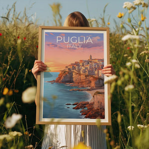 Puglia Italy Poster - European Vacation Gift Idea