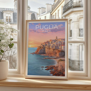 Puglia Italy Poster - European Vacation Gift Idea
