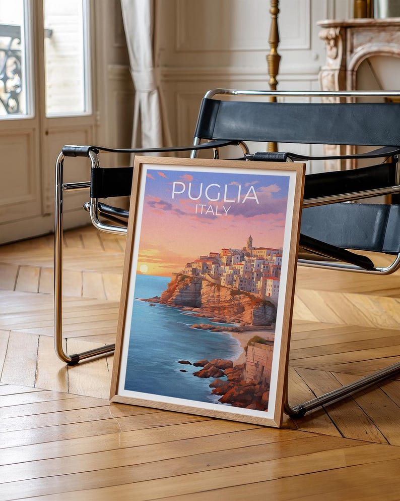 Puglia Italy Poster - European Vacation Gift Idea