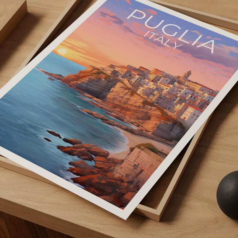 Puglia Italy Poster - European Vacation Gift Idea