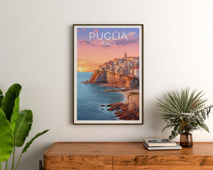 Puglia Italy Poster - European Vacation Gift Idea