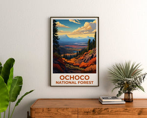 Ochoco Forest Reiseposter, Oregon Wandkunst, Oregon Druck, Ochoco Forest Poster, Oregon Poster, Wald Poster, Ochoco Forest Kunst