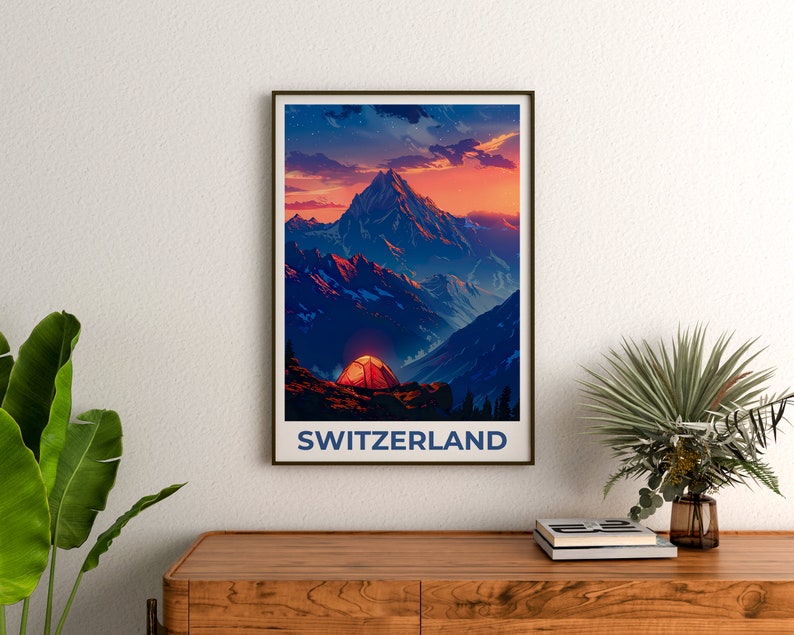 Switzerland Poster, Switzerland Print, Swiss Alps Poster, Swiss Alps Print, Switzerland Travel Poster, Europe Poster, Switzerland Art
