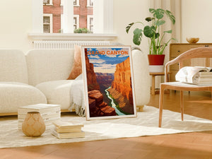 Affiche de voyage du Grand Canyon, Art mural de l'Arizona, Impression de l'Arizona, Affiche du Grand Canyon, Illustration du Grand Canyon, Affiche de la nature, Impression de la nature