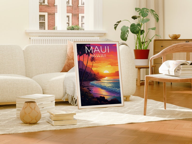 Maui Travel Poster, Hawaii Wall Art, Hawaii Print, Maui Poster, Hawaii Poster, Beach Poster, Hawaii Art