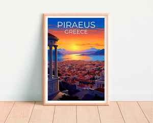 Piraeus Poster, Piraeus Print, Greece Poster, Greece Print, Piraeus Travel Poster, Europe Poster, Piraeus Art