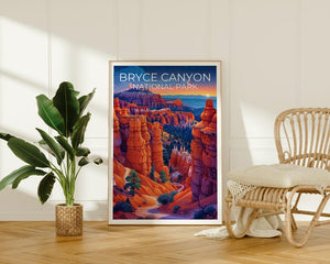 Affiche Bryce Canyon, Impression Utah, Cadeau de randonnée, Impression Bryce Canyon, Affiche Utah, Cadeau Utah, Cadeau de voyage
