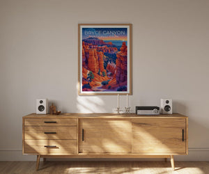 Affiche Bryce Canyon, Impression Utah, Cadeau de randonnée, Impression Bryce Canyon, Affiche Utah, Cadeau Utah, Cadeau de voyage