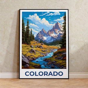 Colorado Poster, Arapaho Print, Mountain Art, Colorado Print, Rocky Mountains Poster, Colorado Gift, Travel Gift