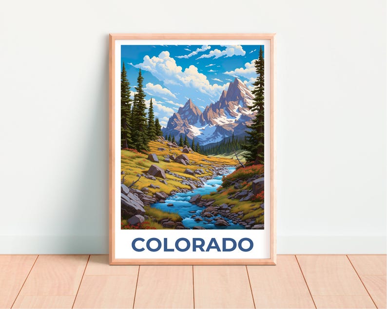 Colorado Poster, Arapaho Print, Mountain Art, Colorado Print, Rocky Mountains Poster, Colorado Gift, Travel Gift