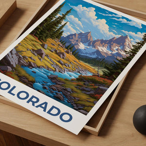 Colorado Poster, Arapaho Print, Mountain Art, Colorado Print, Rocky Mountains Poster, Colorado Gift, Travel Gift