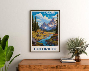 Colorado Poster, Arapaho Print, Mountain Art, Colorado Print, Rocky Mountains Poster, Colorado Gift, Travel Gift