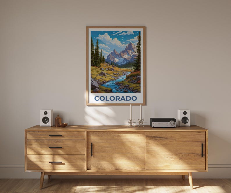Colorado Poster, Arapaho Print, Mountain Art, Colorado Print, Rocky Mountains Poster, Colorado Gift, Travel Gift