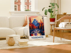 Affiche du parc national de Yosemite, impression Half Dome, affiche de Californie, affiche Half Dome, affiche Yosemite, cadeau Yosemite, impression Californie