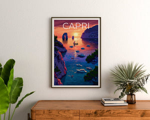 Capri Poster, Capri Print, Italy Poster, Italy Print, Capri Travel Poster, Italy Art, Capri Art