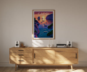 Capri Poster, Capri Print, Italy Poster, Italy Print, Capri Travel Poster, Italy Art, Capri Art