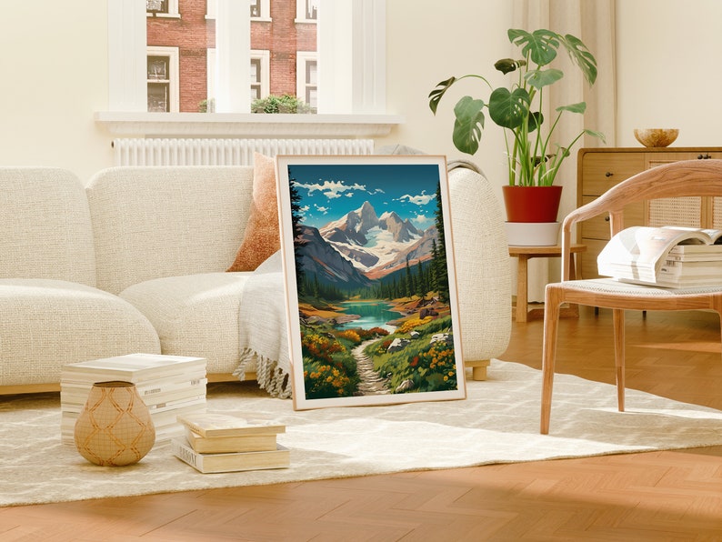 Swiss Alps Travel Poster, Switzerland Wall Art, Switzerland Print, Swiss Alps Poster, Mountains Poster, Nature Poster, Swiss Alps Art