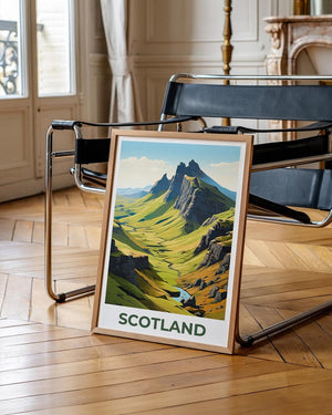 Scotland Poster, United Kingdom Print, Scottish Highlands Poster, Mountain Print, Rural Travel Poster, Countryside Poster, Scotland Art