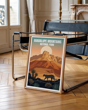 Guadalupe Mountains Poster - Texas Desert Landscape Wall Art