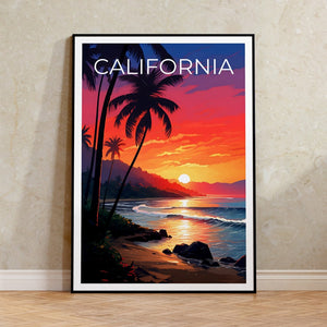 California Poster, California Print, Coast Poster, Coast Print, California Travel Poster, Coast Art, Coast Art
