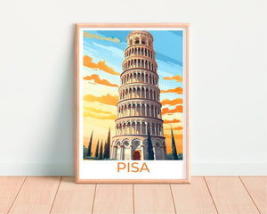 Leaning Tower of Pisa Poster, Italy Wall Art, Leaning Tower of Pisa Print, Italy Poster, Italy Art, Europe Poster, Poster Art, Wall Decor