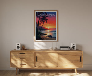 California Poster, California Print, Coast Poster, Coast Print, California Travel Poster, Coast Art, Coast Art
