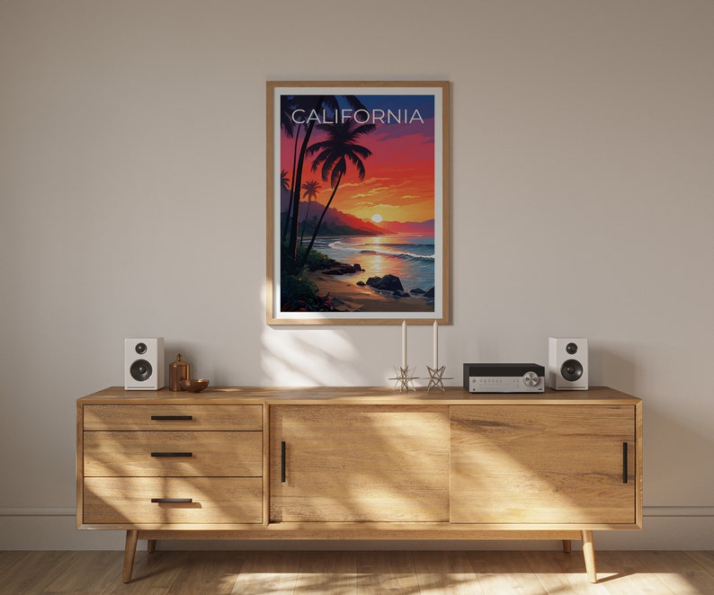 California Poster, California Print, Coast Poster, Coast Print, California Travel Poster, Coast Art, Coast Art