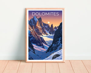Dolomites Poster, Dolomites Print, Italy Poster, Italy Print, Dolomites Travel Poster, Mountains Poster, Dolomites Art