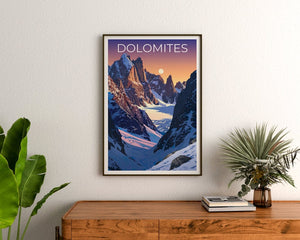 Dolomites Poster, Dolomites Print, Italy Poster, Italy Print, Dolomites Travel Poster, Mountains Poster, Dolomites Art