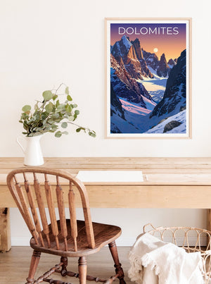 Dolomites Poster, Dolomites Print, Italy Poster, Italy Print, Dolomites Travel Poster, Mountains Poster, Dolomites Art