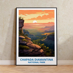 Chapada Diamantina National Park Travel Print,  Brazil Poster, Forest Wall Art, Chapada Poster, Home Decor, Birthday Gift