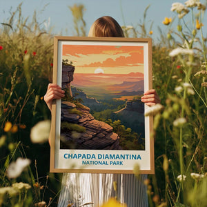 Chapada Diamantina National Park Travel Print,  Brazil Poster, Forest Wall Art, Chapada Poster, Home Decor, Birthday Gift
