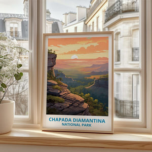 Chapada Diamantina National Park Travel Print,  Brazil Poster, Forest Wall Art, Chapada Poster, Home Decor, Birthday Gift