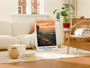 Chapada Diamantina National Park Travel Print,  Brazil Poster, Forest Wall Art, Chapada Poster, Home Decor, Birthday Gift