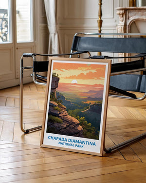 Chapada Diamantina National Park Travel Print,  Brazil Poster, Forest Wall Art, Chapada Poster, Home Decor, Birthday Gift
