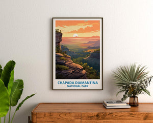Chapada Diamantina National Park Travel Print,  Brazil Poster, Forest Wall Art, Chapada Poster, Home Decor, Birthday Gift