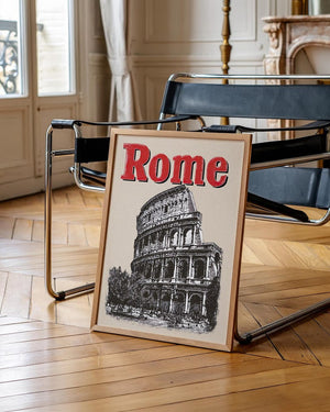 Rome Poster, Italy Travel Print, Europe Art, Colosseum Illustration, Rome Print, Scenic Wall Art, Home Decor, Birthday Gift