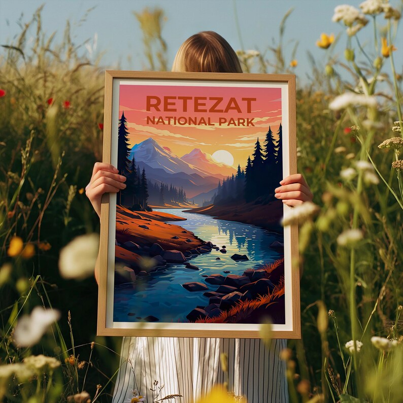 Retezat National Park Poster, Romania Print, Europe Poster, Retezat Print, Outdoor Nature Travel Poster, Forest Poster, Europe Art