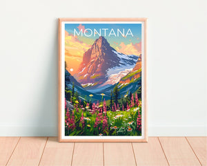 Montana Poster, Montana Print, Mountain Poster, Mountain Print, Montana Travel Poster, Wilderness Poster, Montana Art
