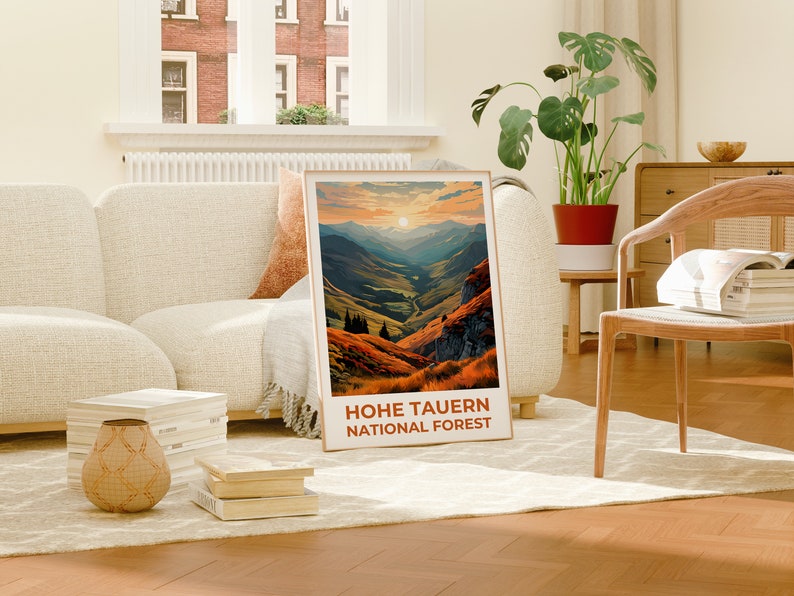 Hohe Tauern Travel Poster, Austria Wall Art, Austia Print, Hohe Tauern Poster, Austria Poster, Mountain Poster, Hohe Tauern Art
