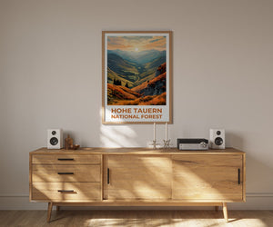 Hohe Tauern Travel Poster, Austria Wall Art, Austia Print, Hohe Tauern Poster, Austria Poster, Mountain Poster, Hohe Tauern Art