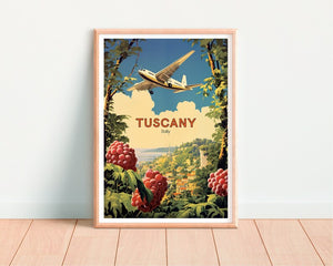 Tuscany Travel Poster, Italy Wall Art, Italy Print, Tuscany Poster, Tuscany Art, Europe Poster, Poster Art, Wall Decor