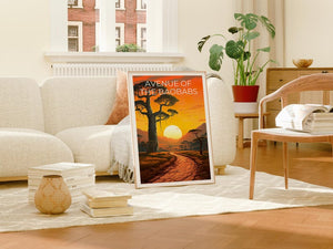 Avenue of the Baobabs Travel Print, Madagascar Poster, Giant Trees Wall Art, Madagascar Art, Home Decor, Birthday Gift