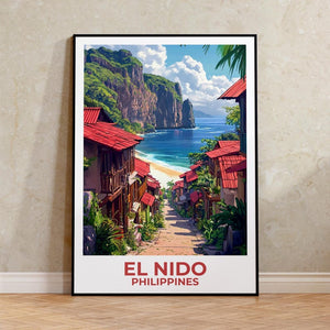 El Nido Poster - Philippines Tropical Wall Art