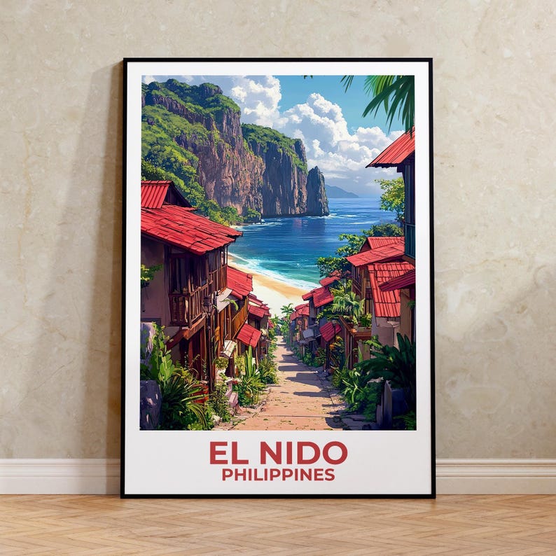El Nido Poster - Philippines Tropical Wall Art