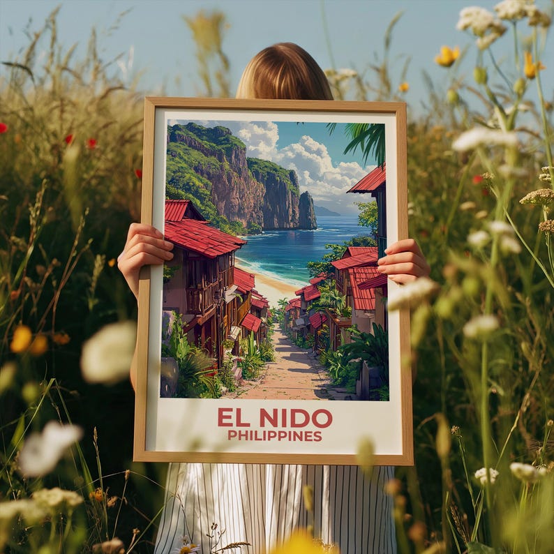 El Nido Poster - Philippines Tropical Wall Art