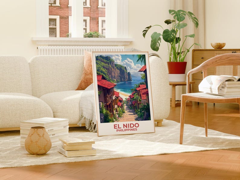 El Nido Poster - Philippines Tropical Wall Art
